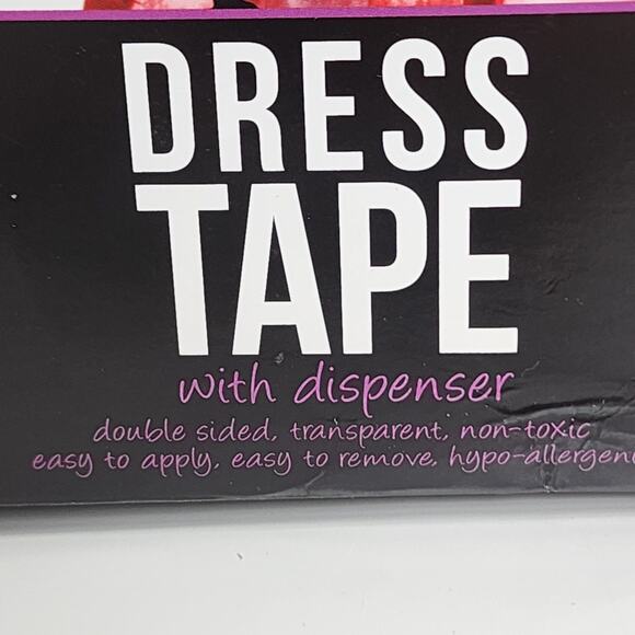 Fashion Forms Women's Clear Dress Tape with Pink Dispenser Over 5 Yards NIB - Picture 2 of 7